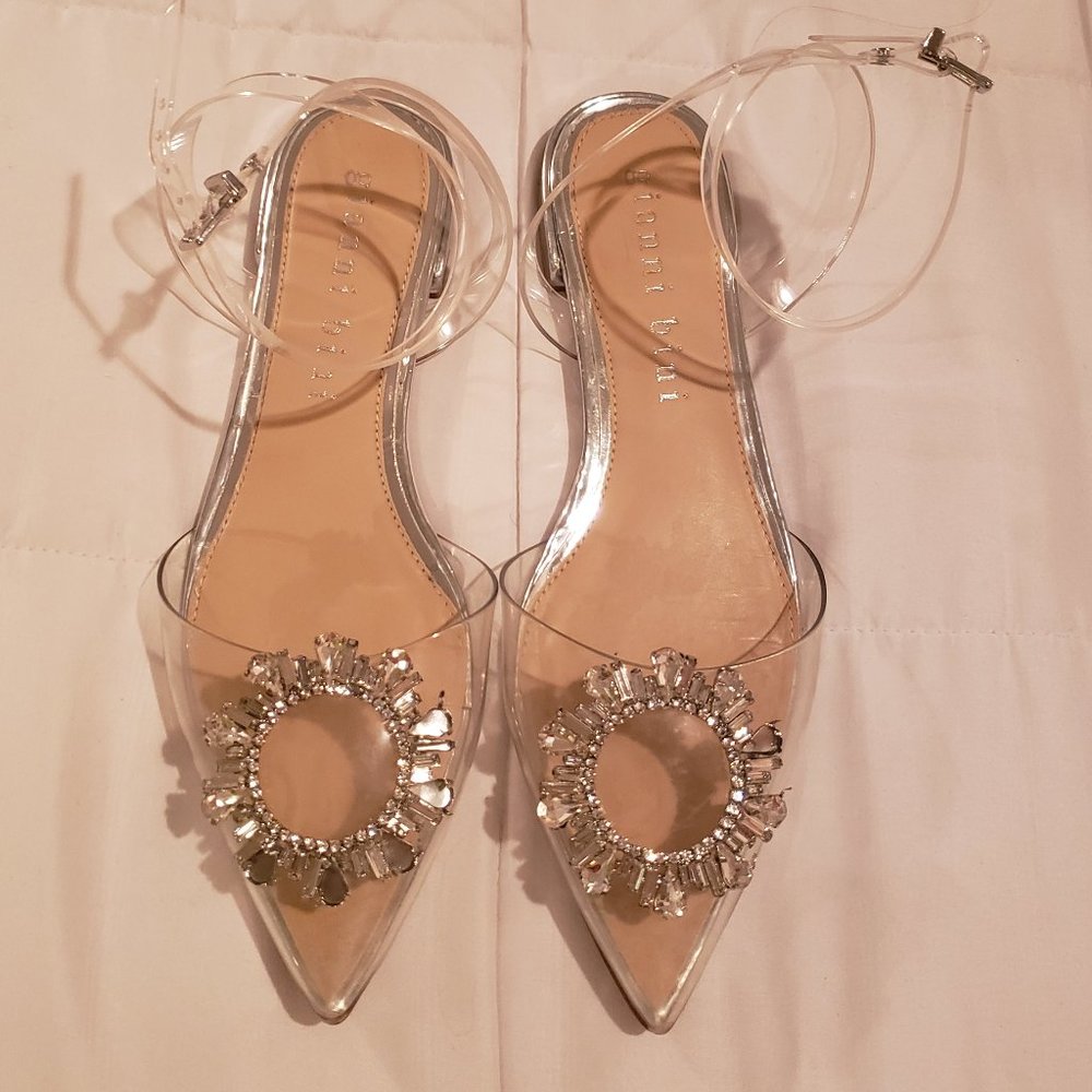 ♥️Giani Bini Clear Pointed Toe Flats